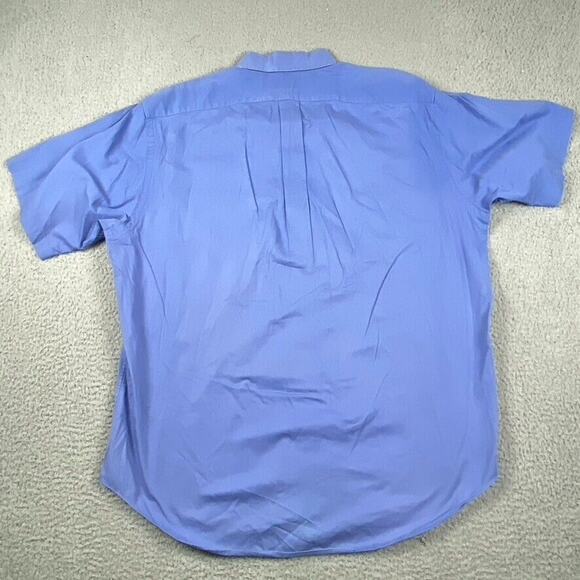 VTG Ralph Lauren Blaire Oxford Button Down Shirt Men's Large Blue - Picture 7 of 8